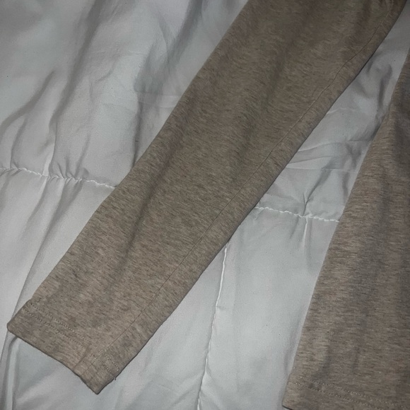 tan mockneck long sleeve shirt - Picture 3 of 3
